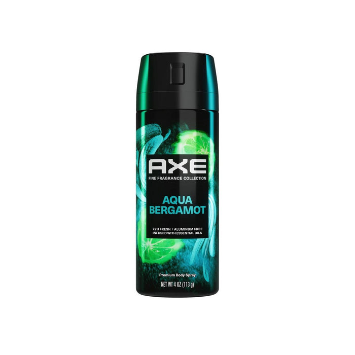 Axe Aqua Bergamot 72-Hour Aluminum-Free Premium Body Spray - Sage + Juniper - 4oz