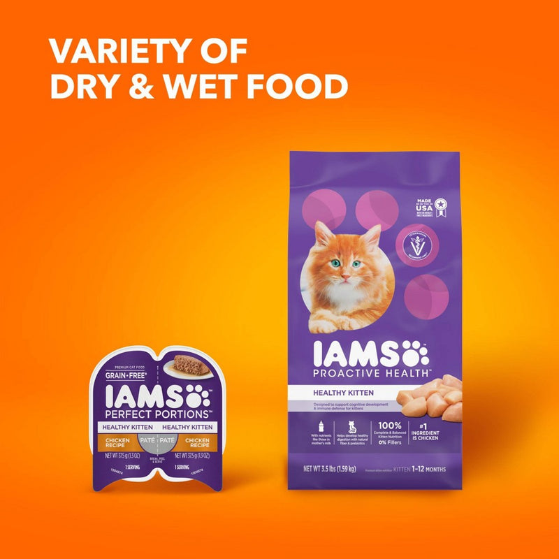 IAMS Proactive Health with Chicken Kitten Premium Dry Cat Food - 7lbs