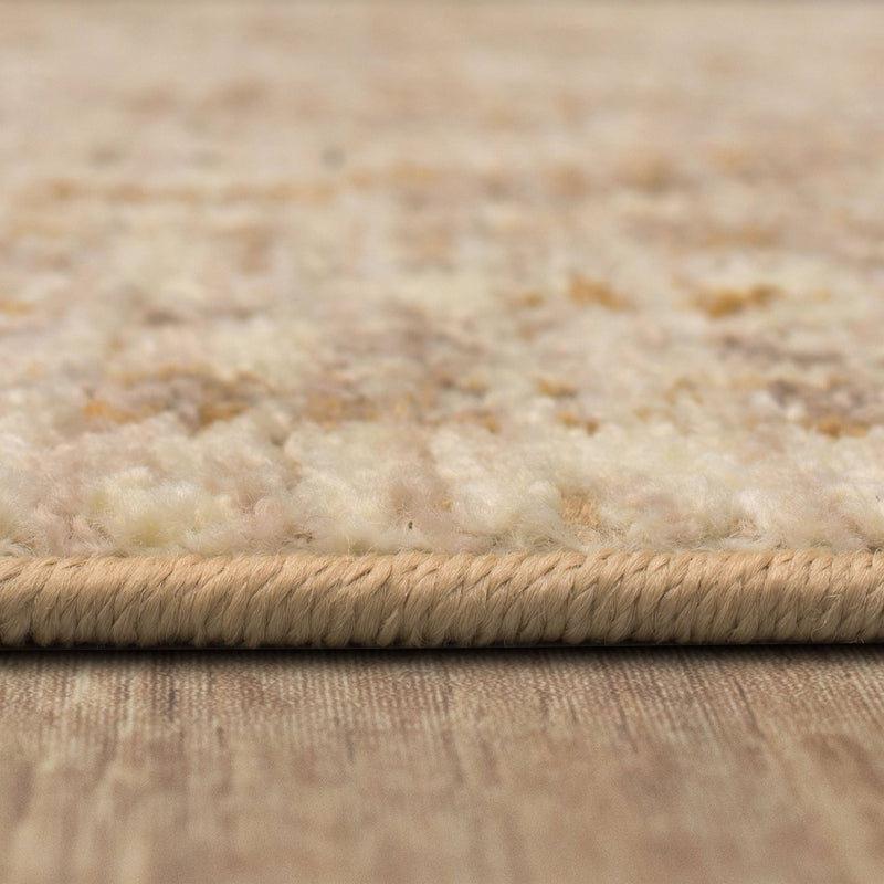 2'6"x3'9" Washable Vintage Tufted Distressed Accent Rug Tan - Threshold (LOCAL PICKUP ONLY)