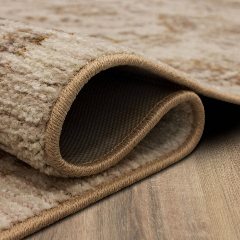 2'6"x3'9" Washable Vintage Tufted Distressed Accent Rug Tan - Threshold (LOCAL PICKUP ONLY)