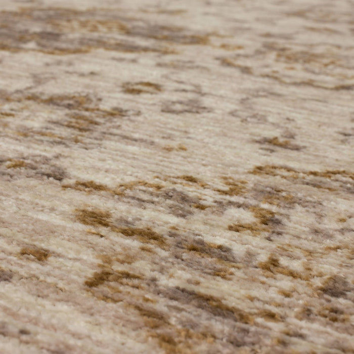 2'6"x3'9" Washable Vintage Tufted Distressed Accent Rug Tan - Threshold