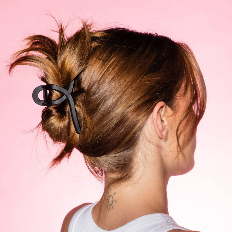 Gimme Beauty Tie Fine Hair Claw Clip - Brown/Black - 2pc