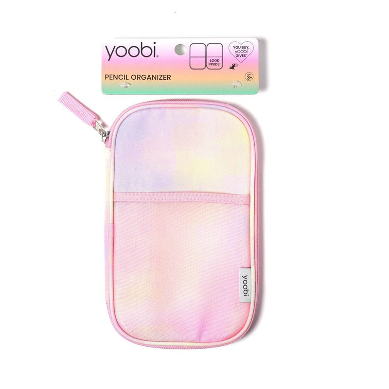 Yoobi Single Zip Pencil Pouch Organizer Pastel Daydream