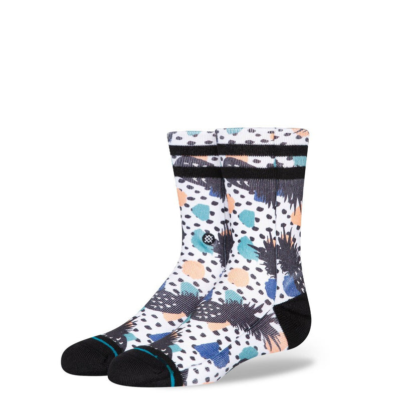 Stance Kids' Pineapple Pina Polka Crew Socks - Orange/Black/Blue L