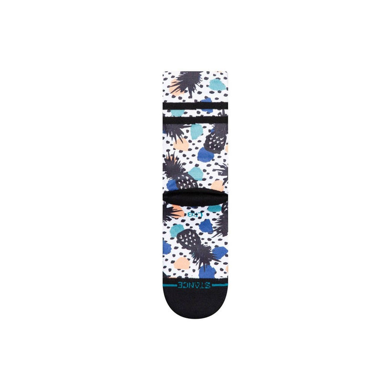 Stance Kids' Pineapple Pina Polka Crew Socks - Orange/Black/Blue L