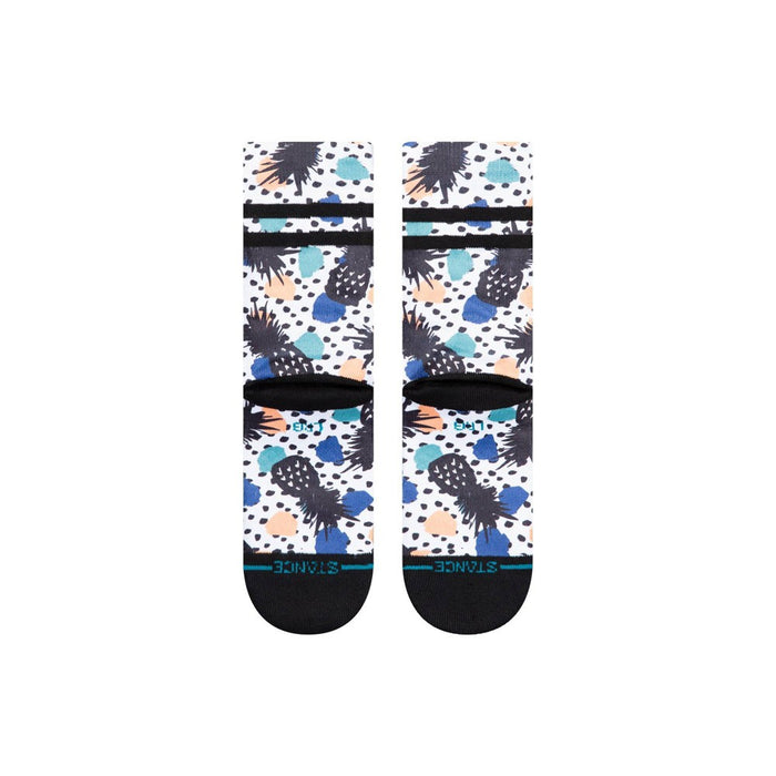 Stance Kids' Pineapple Pina Polka Crew Socks - Orange/Black/Blue L