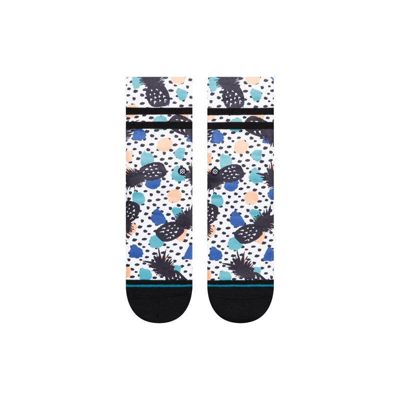 Stance Kids' Pineapple Pina Polka Crew Socks - Orange/Black/Blue L