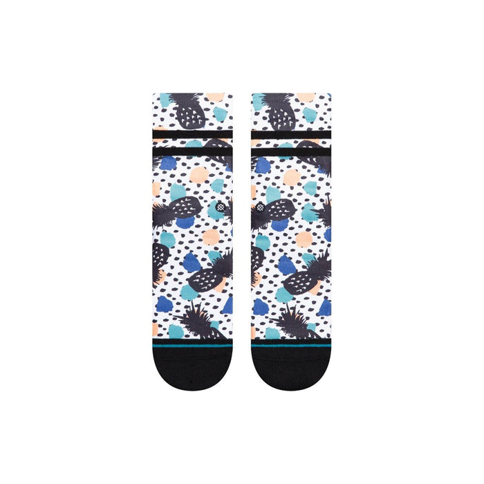 Stance Kids' Pineapple Pina Polka Crew Socks - Orange/Black/Blue L