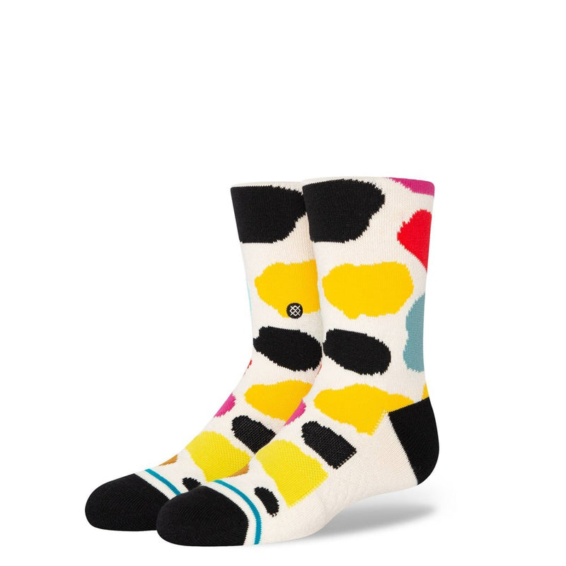 Stance Kids' Abstract Dots Crew Socks - L