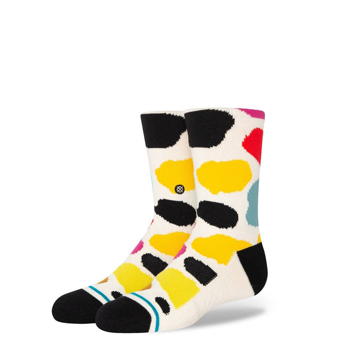 Stance Kids' Abstract Dots Crew Socks - L