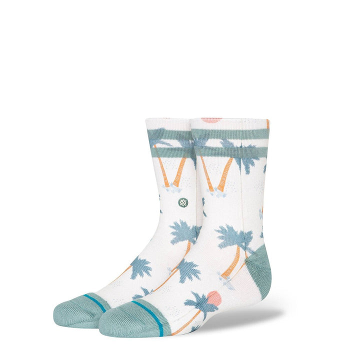Stance Kids' Palm Crew Socks - Blue/White L