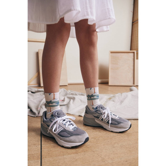 Stance Kids' Palm Crew Socks - Blue/White L