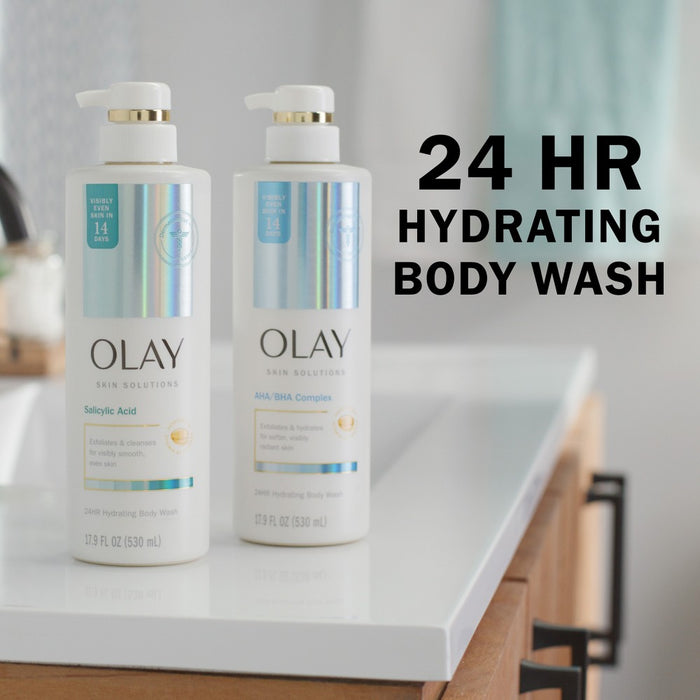 Olay Skin Solutions Body Wash with AHA/BHA Complex - 17.9 fl oz