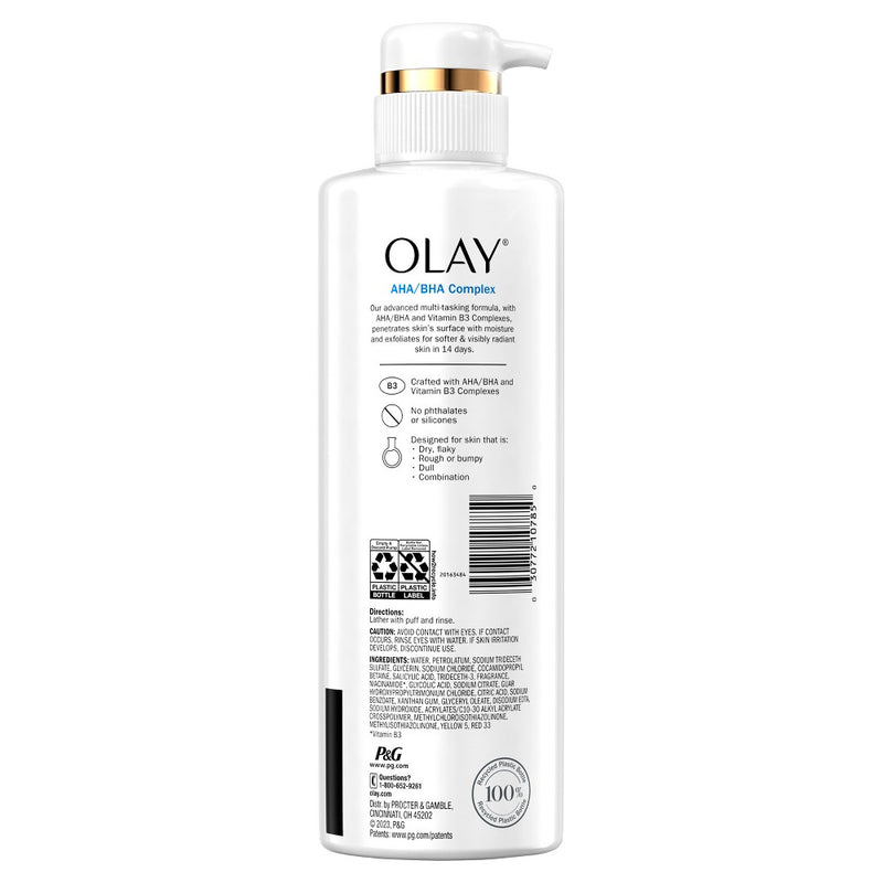 Olay Skin Solutions Body Wash with AHA/BHA Complex - 17.9 fl oz