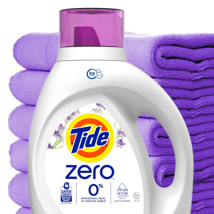 Tide Lavender Scent Zero HE Compatible Soft Liquid Laundry Detergent - 149 fl oz