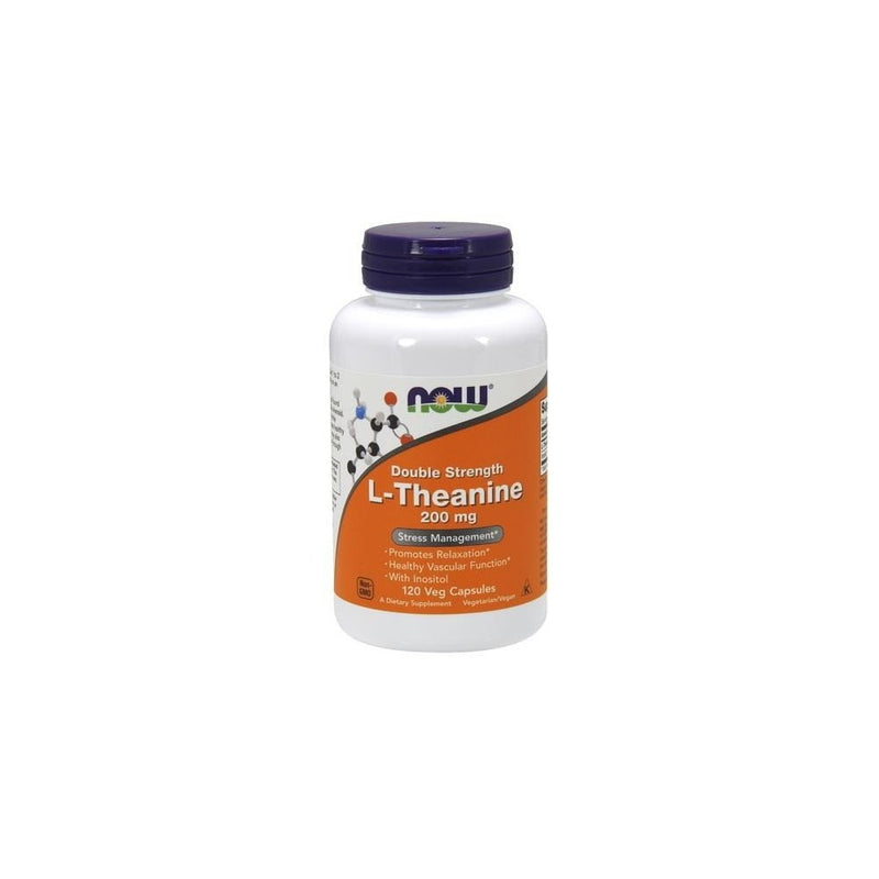 Now Foods L-Theanine 200 mg Double Strength - 120 VegCap