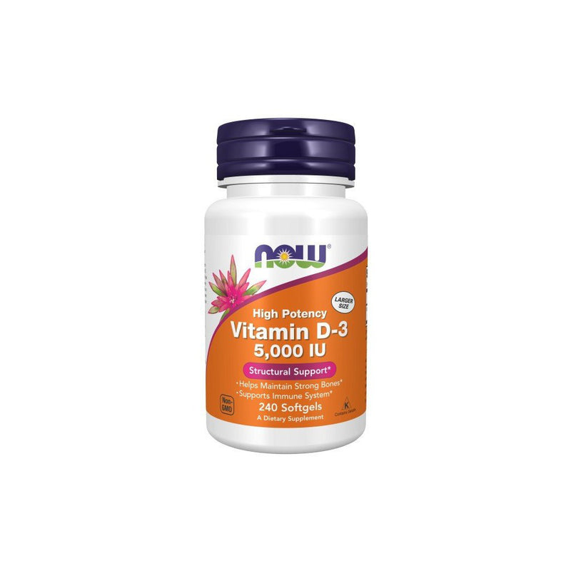 Now Foods Vitamin D3 5000 IU - 240 Softgel