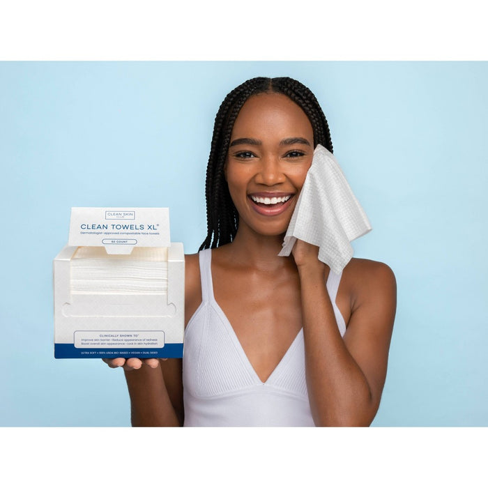 Clean Skin Club Disposable Face Towel for Improved Skin - XL - 50ct