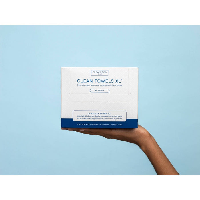 Clean Skin Club Disposable Face Towel for Improved Skin - XL - 50ct