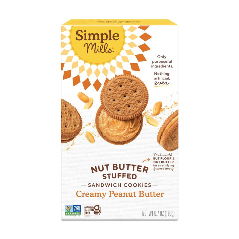 Simple Mills Creamy Peanut Butter Sandwich Cookie 6.7oz
