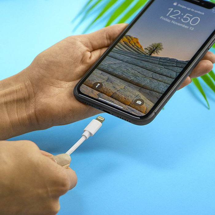 Just Wireless 6' TPU Lightning to USB-A Cable - White