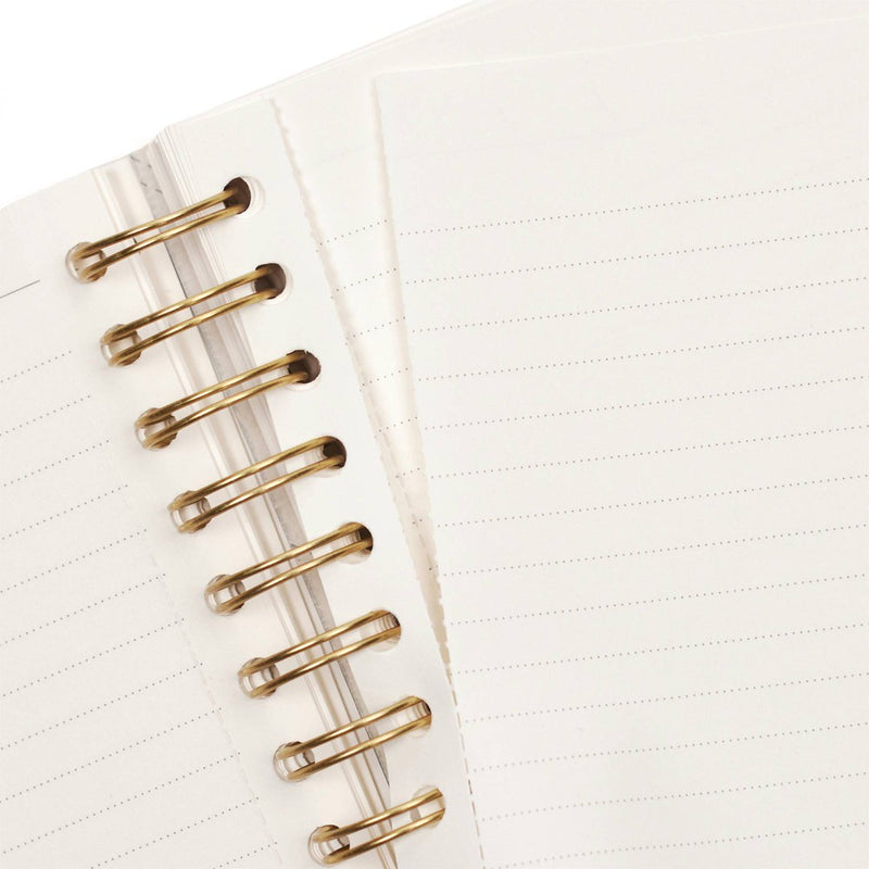 100 Sheet College Ruled evolve Journal 6"x8" Spiral Soft Cover Navy Succulents - Yoobi