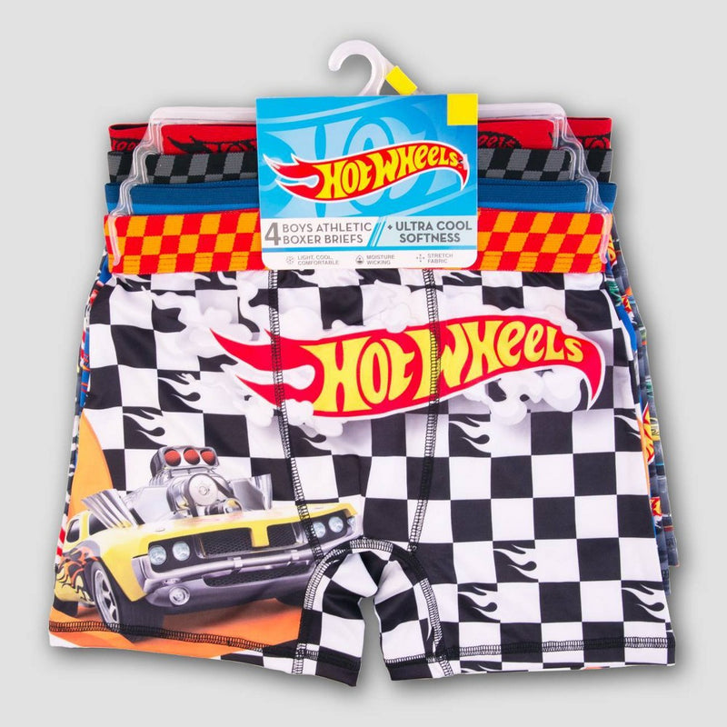 Boys' Hot Wheels 4pk Boxer Briefs - 6