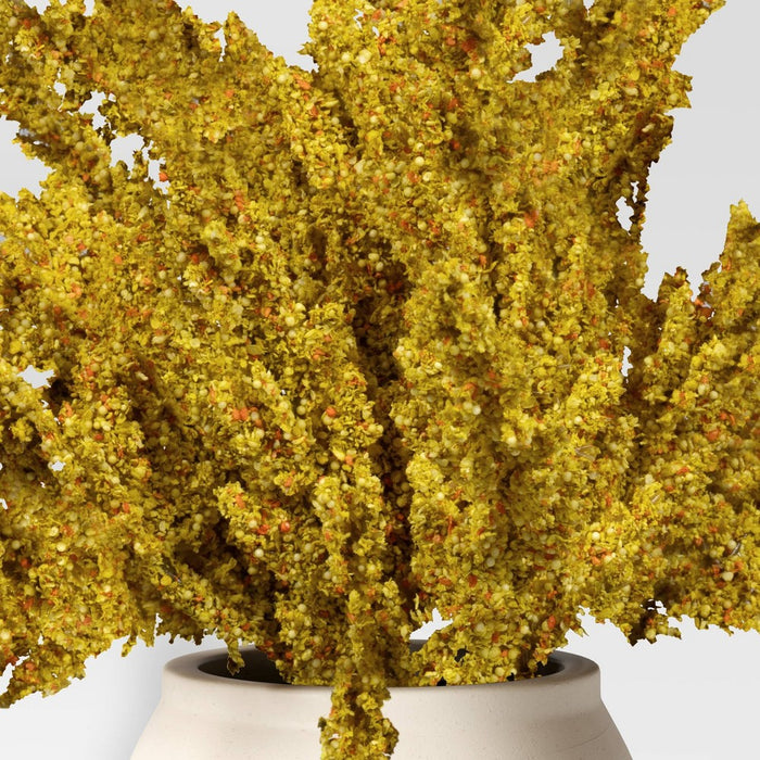 Small Goldenrod Potted Arrangement Fall Artificial Plant Yellow - Threshold
