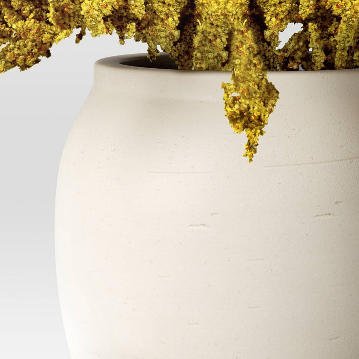 Small Goldenrod Potted Arrangement Fall Artificial Plant Yellow - Threshold