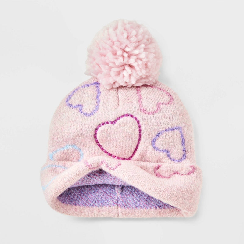 Toddler Girls' Beanies - Cat & Jack Pink 2T-5T