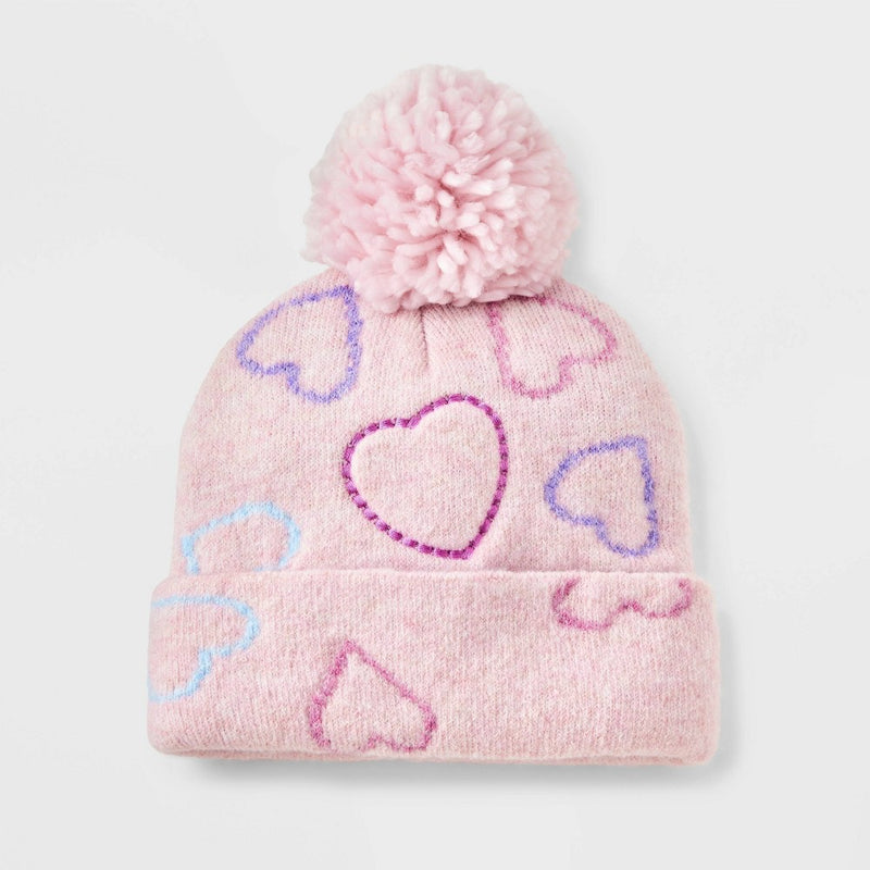Toddler Girls' Beanies - Cat & Jack Pink 2T-5T