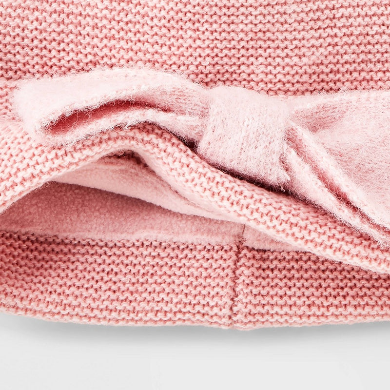 Baby Girls' Bow Hat and Mitten Set - Cat & Jack Pink 6-12M
