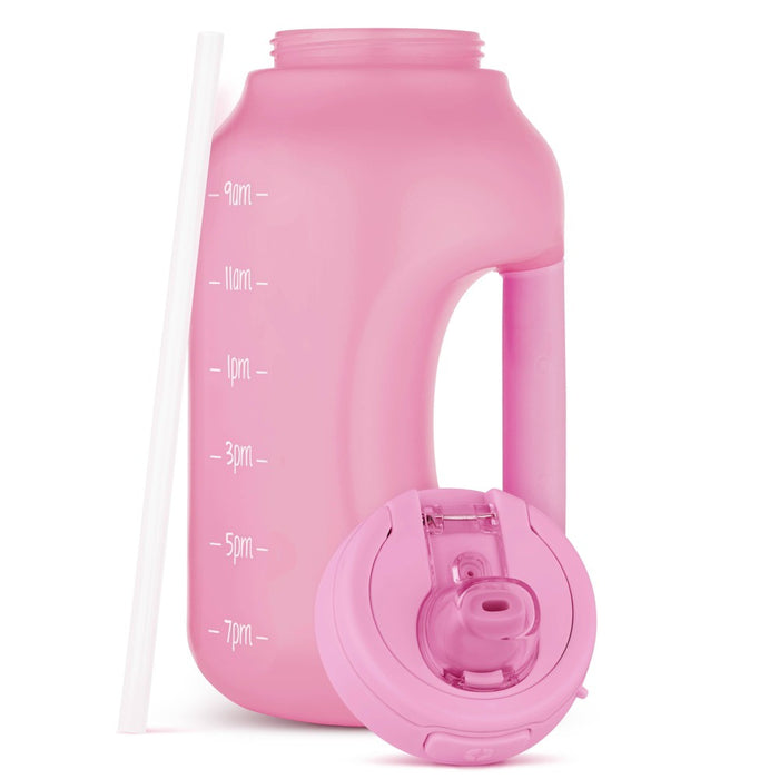 Ello 64oz Water Bottle with Bag Pink Daisy