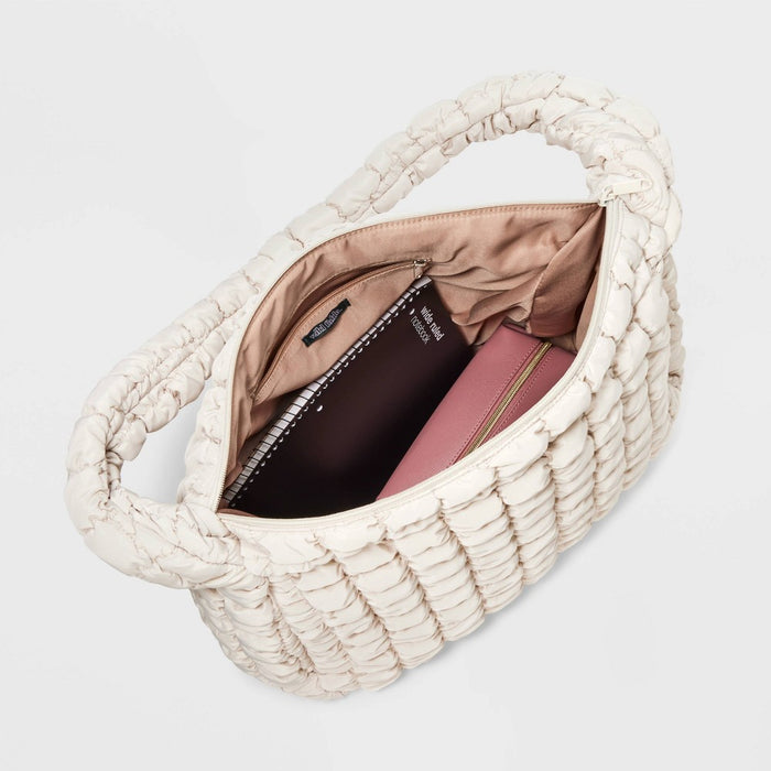 Puffer Hobo Bag - Wild Fable Off-White