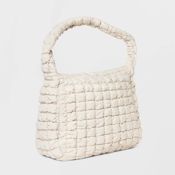 Puffer Hobo Bag - Wild Fable Off-White