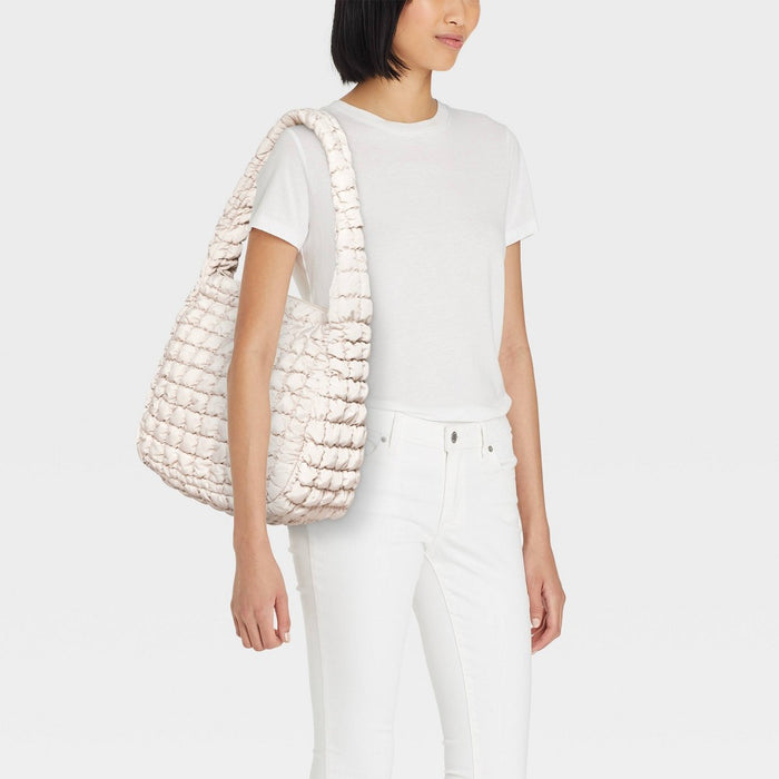 Puffer Hobo Bag - Wild Fable Off-White