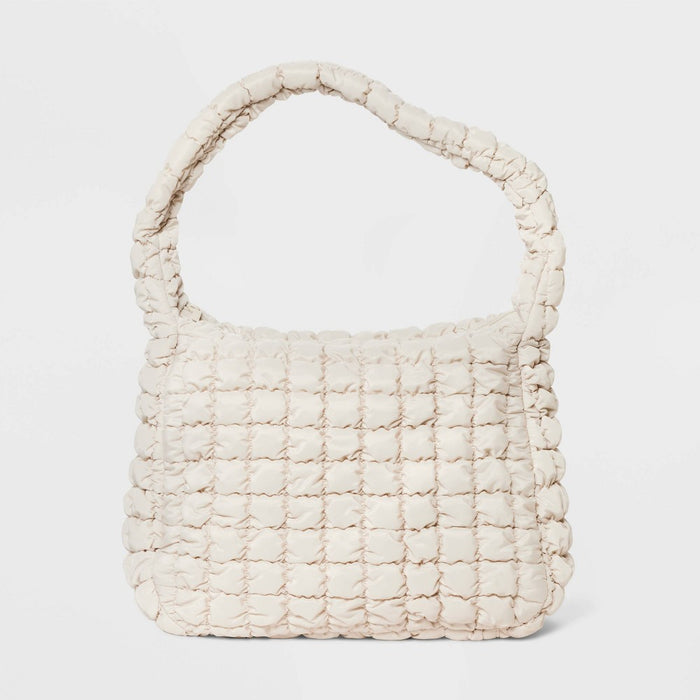 Puffer Hobo Bag - Wild Fable Off-White