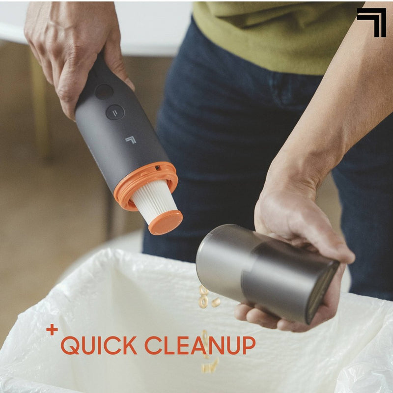 Sharper Image Lightweight Handheld Vacuum with 2-In-1 Upholstery & Crevice Tool, Cordless Black