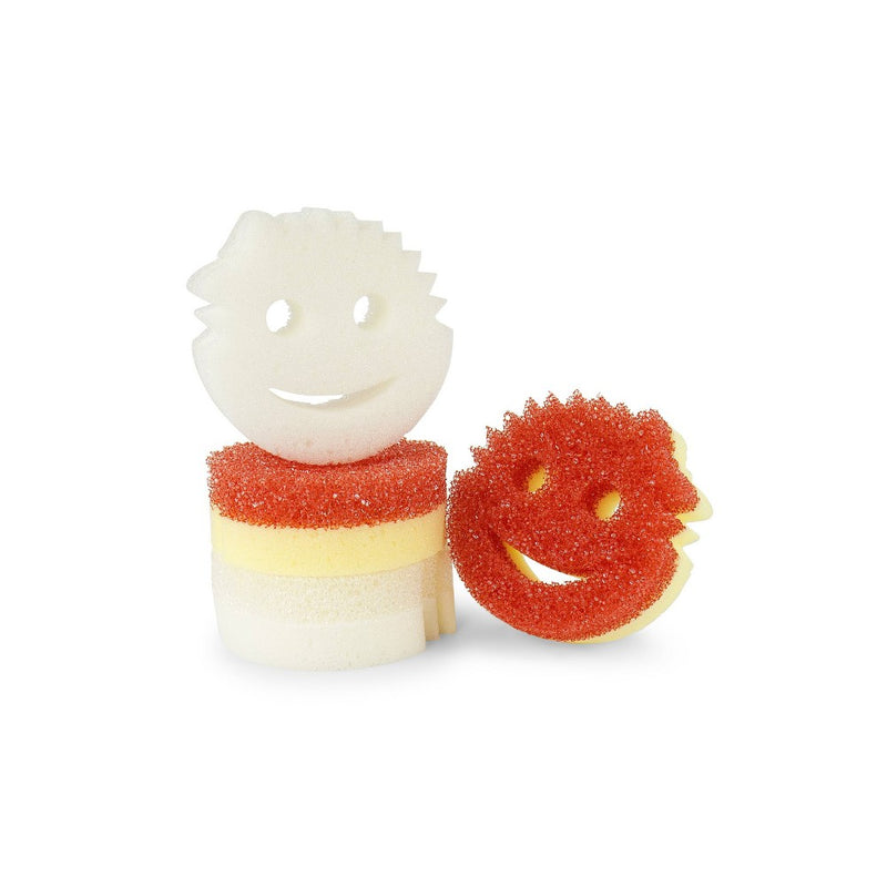 Scrub Daddy Dual-Sided Scrubber Sponge - 4ct