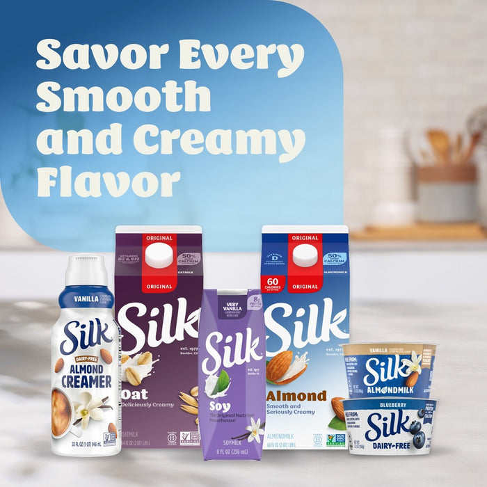 Silk Shelf-Stable Very Vanilla Soy Milk - 6ct/8 fl oz Boxes