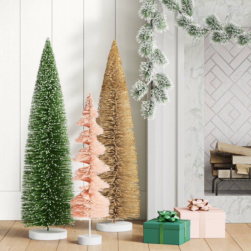 36" Christmas Bottle Brush Tree Sculpture - Wondershop Green (LOCAL PICKUP ONLY)