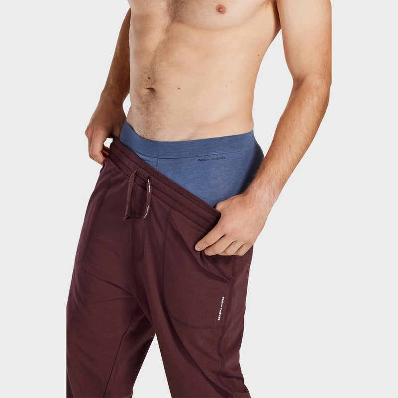 Pair of Thieves Men's Quick Dry Cotton Boxer Briefs 3pk - Navy Blue M