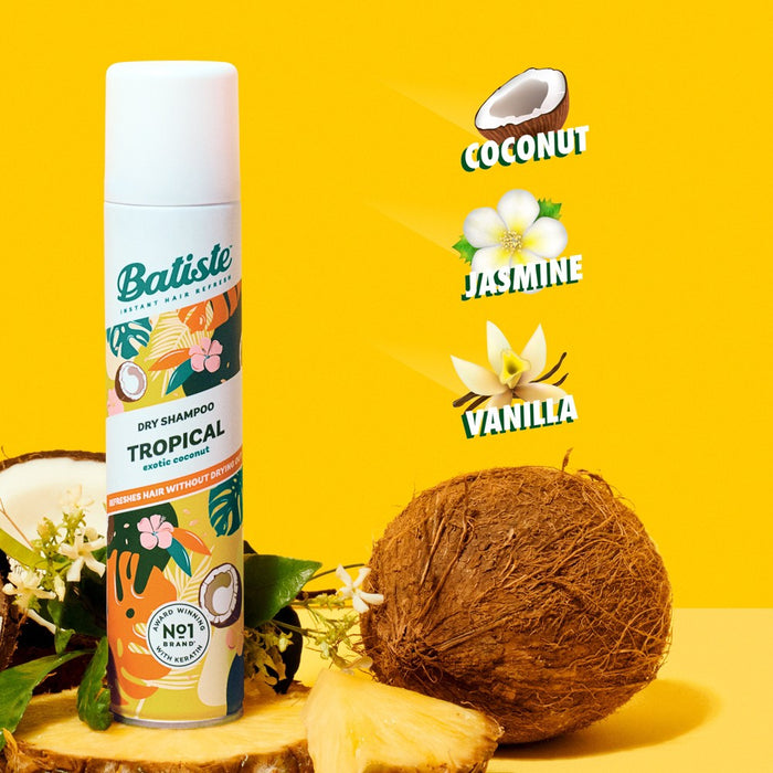 LOT OF 3!!! Batiste Tropical Exotic Coconut Dry Shampoo - 3.81oz