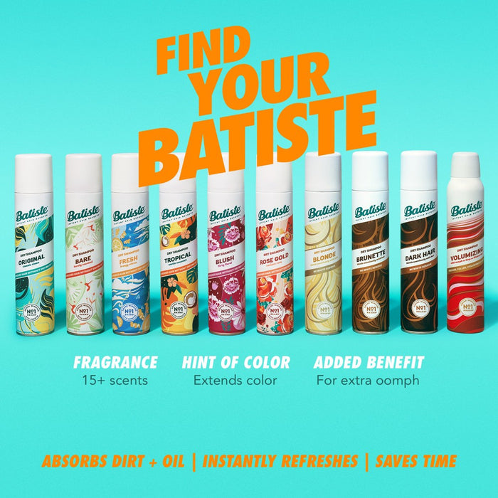 LOT OF 3!!! Batiste Tropical Exotic Coconut Dry Shampoo - 3.81oz