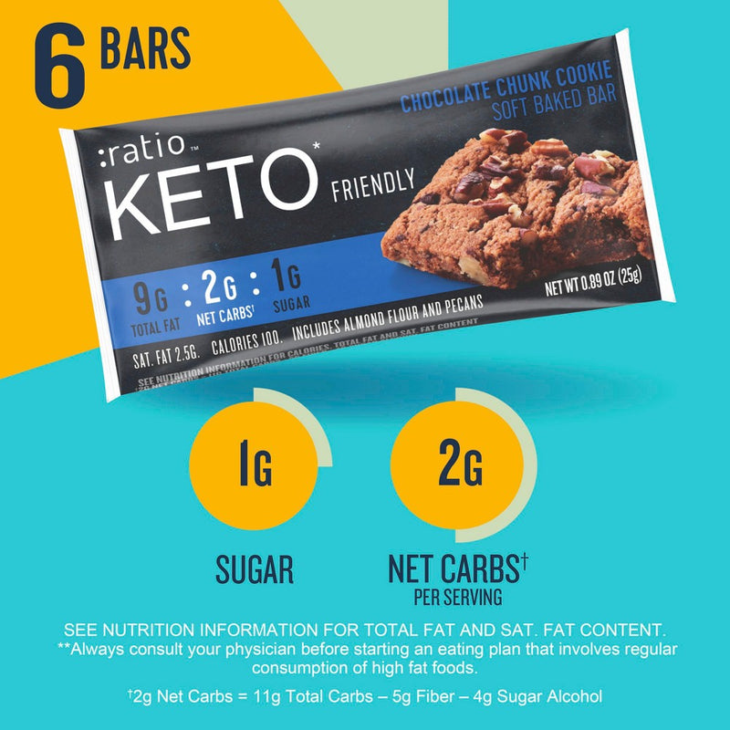 Ratio Soft Bake Chocolate Chunk Bar - 6ct