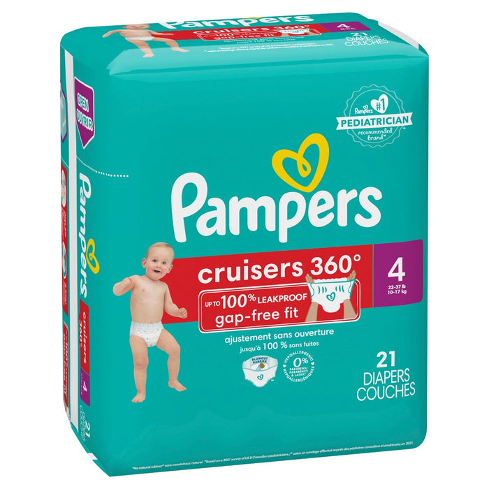 Pampers Cruisers 360 Disposable Diapers Jumbo Pack - Size 4 - 21ct