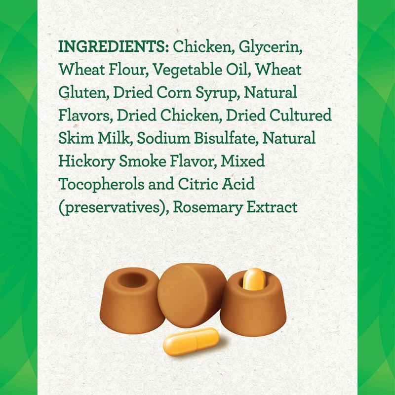 Greenies Chewy Dog Treats Pill Pockets Chicken Capsule Size - 7.9oz/30ct