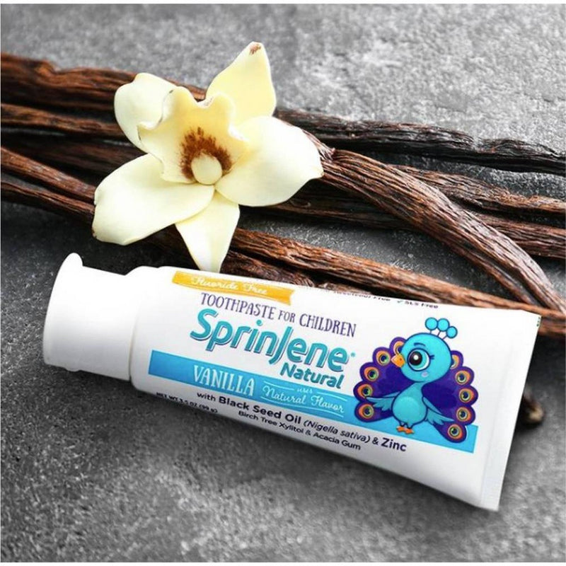 SprinJene Natural Kids Fluoride Free Toothpaste - Vanilla - 3.5oz/1ct