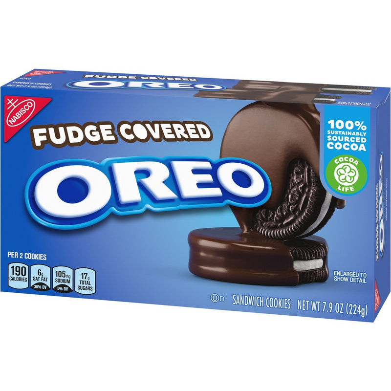 OREO Fudge Covered Sandwich Cookies - 7.9oz