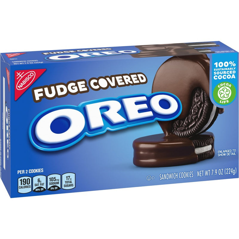 OREO Fudge Covered Sandwich Cookies - 7.9oz